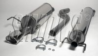 Simons Edelstahl Sport Auspuffanlage Opel Astra H CC Flieheck 5 Trer & GTC 3 Trer 1,4/1,6/1,8 ab Baujahr 05- Endrohr 90x120mm oval