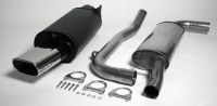 Simons Chromstahl Sport Auspuffanlage 85/150 mm flachoval fr Volvo S40/V40 T4/2.0T Baujahr 01-03