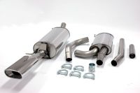 Simons Stainless steel Exhaust system 85x150 mm oval Audi A4 (B5) Limousine/Avant 1.6/1.8/1,8T/1.9TDi/2.5TDi/2.4 149hp/2.6 150 hp/
