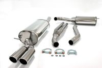 Simons Edelstahl Sport Auspuffanlage 2x80 mm rund fr Audi A6 (C5) Limousine/Avant 2.4/2.7T/2.8 Baujahr 97-5/01
