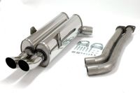 Simons Stainless steel Exhaust system 2x76 mm RS Look BMW E36 Limousine/Coupe/Cabrio M3