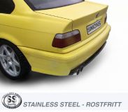 Simons Stainless steel Exhaust system 2x76 mm RS Look BMW E36 Limousine/Coupe/Cabrio M3