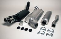 Simons aluminierte Stahl Sport Auspuffanlage 2x70mm Audi 80/90/Coupe Typ 89 1.6/1.8/1.9/2.0/2.2/2.3