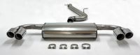 Simons Edelstahl Duplex Sport Auspuffanlage 2x90 mm rund Audi TTS 8J Quattro 2.0T Baujahr 08-