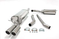 Simons Edelstahl Sport Auspuffanlage 2x80 mm rund f�r Audi A6 (C5) Limousine/Avant 1.8/1,8T/1.9TDi/2.5TDi Baujahr 97-5/01