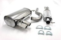 Simons Edelstahl Sport Auspuffanlage 2x70 mm rund für BMW E92 Coupe 325i/330i Baujahr 05-2/07