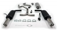 Simons Duplex Chrome steel Exhaust system 1x90 mm round Ford Mondeo Estate 4Zyl. MkIII Model 11/00-07