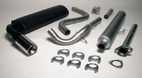 Simons aluminierte Stahl Sport Auspuffanlage 1x90mm Honda Civic Coupe/CRX 1.4/1.5/1.6 Baujahr 11/87-91