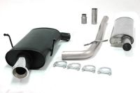 Simons Chrome steel Exhaust system 1x100 round Peugeot 406 Saloon 2.0i Model 96-