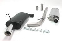 Simons Chromstahl Sport Auspuffanlage 1x100mm rund Peugeot 406 Caravan 2.0i Baujahr 96-