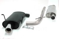 Simons Chromstahl Sport Auspuffanlage 1x100mm rund Peugeot 406 Limousine/Coupe 3.0 V6 Baujahr 96-