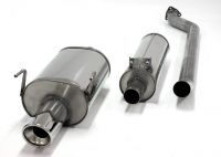 Simons Stainless steel Exhaust system 1x100mm round Honda Civic 2.0i C-TEC Type R 200hp Model 02-