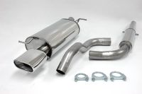 Simons Edelstahl Sport Auspuffanlage 85/150 mm flachoval für VW Golf IV Turbo 1.8T/1.9TDI/1.9SDI Baujahr 96-