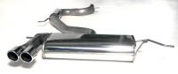 Simons Edelstahl Sport Auspuffanlage 2x80 mm rund für VW Scirocco 2.0TFSi/1.4TSi Baujahr 09-