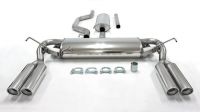 Simons Edelstahl Duplex Sport Auspuffanlage 2x80mm rund Opel Vectra C Car 4/5 Trer 1.8/2.0T/2.2/3.2/1.9CDTi/2.0DTi/2.2DTi/3.0CDTi Bauj.02-