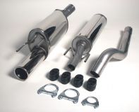 Simons Edelstahl Sport Auspuffanlage Opel Corsa B 1x90mm rund 1.2/1.4/1.6/1.6GSi Baujahr ab 93