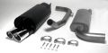 Simons Chromstahl Sport Auspuffanlage 2x80 mm rund fr Volvo S40/V40 1.8/2.0 Baujahr 96-00