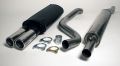 Simons Chromstahl Sport Auspuffanlage 2x80mm Audi 80 B4 Limousine/Avant 1.6/1.9/2.0