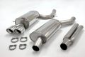 Simons Stainless steel Exhaust system 2x90x120 mm oval Audi RS4 Quattro Limousine/Avant 2.7 380hp Model 00-02