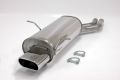 Simons Edelstahl Sport Endschalldmpfer 1x85x150mm flachoval fr BMW E46 Limousine/Coupe/Touring 320i/325i/330i Baujahr 99-
