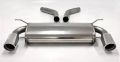 Simons Edelstahl Duplex Sport Endschalldmpfer 1x100 mm rund fr BMW E90/E91/E92 Limousine / Touring / Coupe 335i Bi-Turbo Baujahr 06-