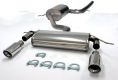 Simons Edelstahl Duplex Sport Auspuffanlage 2x100 mm rund fr VW Golf V/VI 1.4-2.0