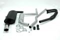 Simons aluminized Steel Exhaust system 1x70/90 mm oval Ford Escort 1.300/1.600 Model 5/83-90