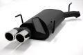 Simons Chromstahl Sport Endschalldmpfer 2x80mm rund Opel Vectra B 1.6 8V/1.6 16V/1.8 16V/2.0 16V/2.2 16V/2.56 24 V Baujahr 10/95-02
