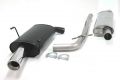 Simons Chromstahl Sport Auspuffanlage 1x100mm rund Peugeot 406 Caravan Turbo Baujahr 96-