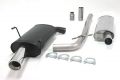 Simons Chromstahl Sport Auspuffanlage 1x100mm rund Peugeot 406 Caravan 2.0i Baujahr 96-