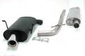 Simons Chromstahl Sport Auspuffanlage 1x100mm rund Peugeot 406 Limousine/Coupe 3.0 V6 Baujahr 96-