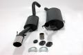 Simons aluminierte Stahl Sport Auspuffanlage 1x70/90mm oval Saab 900/900i Baujahr 85-87