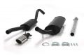 Simons aluminierte Stahl Sport Auspuffanlage 1x70/90mm oval Saab 900i 2.0 8V/16V Baujahr 87-93