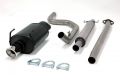 Simons Chromstahl Sport Auspuffanlage 1x100mm rund Honda Civic Flieheck 3/5 Trer 1.5-1.6 Baujahr 92-00 mit 2-Loch-Flansch