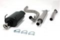 Simons Chromstahl Sport Auspuffanlage 1x100mm rund Honda Civic Flieheck 3/5 Trer 1.3-1.6 Baujahr 92-00 mit 3-Loch Flansch