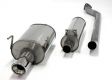 Simons Edelstahl Sport Auspuffanlage 1x100mm rund Honda Civic 2.0i C-TEC Type R 200PS Baujahr 02-
