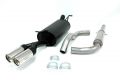 Simons Chromstahl Sport Auspuffanlage 2x80 mm rund fr Skoda Octavia Limousine/Kombi 1.8 Turbo/1.9TDI nicht RS