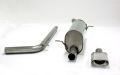 Simons Edelstahl Sport Auspuffanlage 70/140 mm flachoval fr Skoda Fabia I (Mk1) RS/vRS Baujahr 03-07