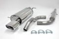 Simons Edelstahl Sport Auspuffanlage 85/150 mm flachoval für VW Golf IV Turbo 1.8T/1.9TDI/1.9SDI Baujahr 96-