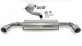 Simons Edelstahl Duplex Sport Auspuffanlage 1x100 mm rund Golf VI GTi 2.0TSi 211PS Baujahr 09-