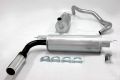 Simons aluminierte Stahl Sport Auspuffanlage 1x80mm rund Volvo 240/242/244/245 B17/B19/B21/B23 Baujahr 85-
