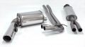 Simons Edelstahl Sport Auspuffanlage 1x100mm rund Volvo V70N Turbo 4WD 2.5T/T5/2.4D/D5 Baujahr 6/04-